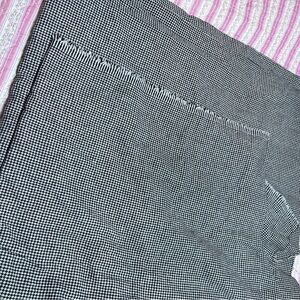 Vintage Black  and White Houndstooth fabric- 36” wide - 5 1/4 yards- new